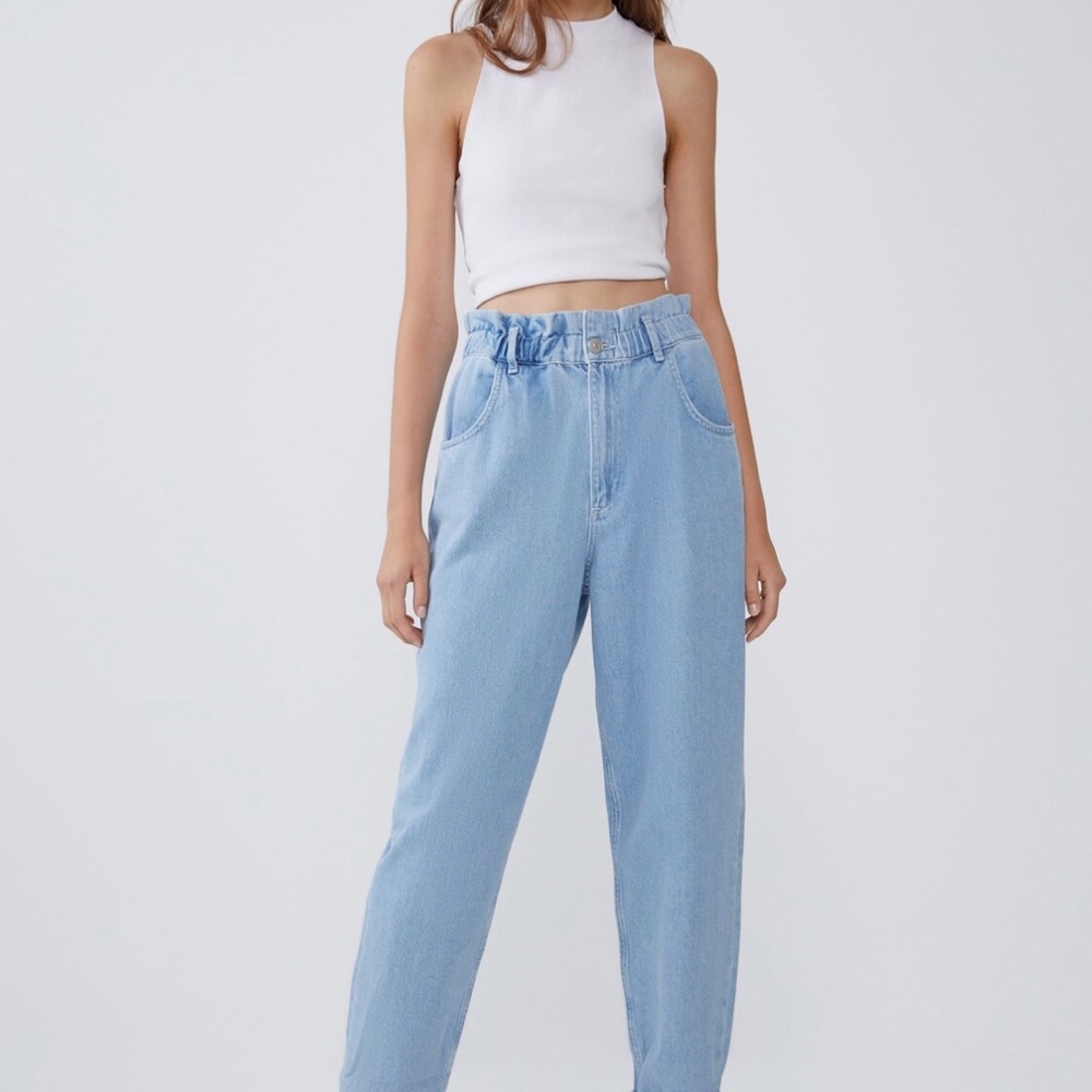 !!!!!SOLD!!!!!  Zara Paper Bag jeans